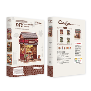 Cutebee nuovo prodotto fai da te Book Nook Kit CWGC216 Tsukino Eogi-dou 3D Puzzle in legno stile giapponese fai da te in miniatura House - Product Image 6
