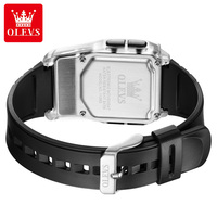 OLEVS 1126 Nuevo Reloj Digital para Hombre, Correa de Resina, Resistente al Agua, Cronómetro, Función de Calculadora, Kit de Reloj Deportivo