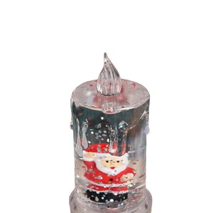 Nước phun nước mắt nến trong suốt mô phỏng LED Nến điện tử ánh sáng Santa Claus tuyết ánh sáng ban đêm - Product Image 5