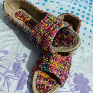 Pantuflas de Seda Teñida con Hilo Resistente al Agua Hechas a Medida para Damas Modernas y Sensuales, Calzado de Moda de Estilo Sencillo, Tapicería Aplicable - Product Image 3