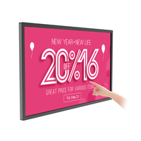 21.5 32 43 50 55 pouces écran tactile LCD mural d'intérieur affichage interactif moniteur FHD publicité affichage numérique