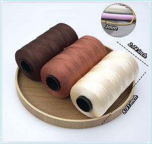 Hilo de viscosa mezclada de 3 mm y 100 g/rollo, hilo de fantasía para tejer a mano, bordado, antibacteriano, para sombreros de verano, bolsos, manualidades DIY. - Product Image 5