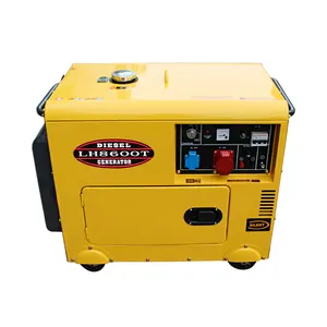 Generator tahan suara 10kva 8KW untuk generator diesel rumah kebisingan rendah satu fase cerdas tiga fase