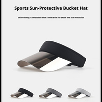 Casquette de soleil pour femme avec logo personnalisé UPF50+, pliable, à large bord étendu, respirante, à dessus ouvert, pour sports d'été en extérieur, protection UV