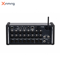 Console DJ et musicale professionnelle MR18 18 canaux 12 bus avec contrôle USB/application, contrôleur DJ en métal, 4 sorties stéréo, son surround