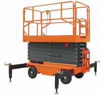 Plateforme élévatrice à ciseaux semi-propulsée EVERLIFT SJY0.5-6, mini, 300 kg, hauteur électrique 6 m-12 m, pour entrepôt