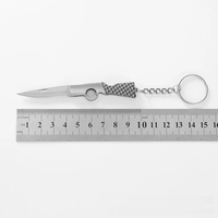 Mini opvouwbaar fruitmes Huishoudelijk zakmes Scherp Hoge hardheid Draagbare pakketknipper Anime sleutelmes