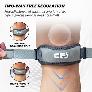 Rodillera ajustable, banda rotuliana, banda de soporte para tendinitis de <span class=keywords><strong>rodilla</strong></span> de puente, rodillera, bandas de menisco, equipo de protección deportiva - Product Image 2