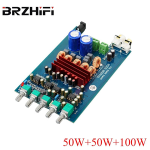 BRZHIFI Amplifier Circuit Board DP1 TPA3116D2 <strong>2</strong>.<strong>1</strong> Digital Power Amplifier 50W*<strong>2</strong>+100W Subwoofer Bt 5.0 Home Theater <strong>Audio</strong> Board - Product Image 2
