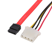 HJX fabrika sağ açı SATA 7 + 15 22Pin seri ATA 7Pin ve 4Pin HSG sabit disk güç kablosu ile bilgisayarlar için PVC ceket