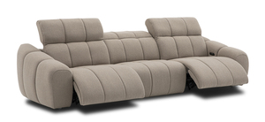 Sofá Reclinable Eléctrico de Lujo Estilo Italiano, Conjunto de <span class=keywords><strong>3</strong></span> <span class=keywords><strong>Plazas</strong></span> con Control <span class=keywords><strong>Motorizado</strong></span> del Reposacabezas, Sofá Modular para Residencia o Villa - Product Image 3