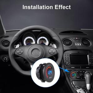 Voltímetro Universal para coche, motocicleta, barco, CC de 12V-24V, impermeable, pantalla Digital LED, voltaje - Product Image 6