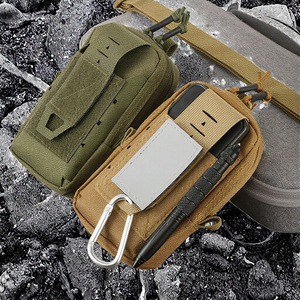 กระเป๋าคาดเอวแบบยุทธวิธี Molle EDC สำหรับใส่โทรศัพท์มือถือ กันน้ำ ทำจากไนลอน ลายงู ปิดด้วยซิปและตัวล็อค เหมาะสำหรับกิจกรรมกลางแจ้ง - Product Image 3