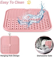 Tapis à lécher pour chien Bol à manger lent pour chat Grandes assiettes à lécher Tapis de distraction Design antidérapant en silicone pour chat et chien