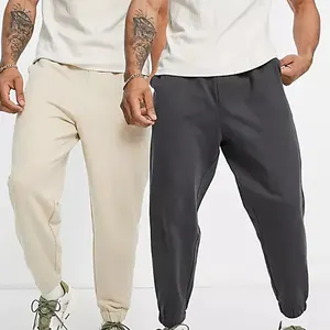 Mens Baggy Pants Loose Fit Cargo Trouser Hip Hop Loose Solid Color Elastic  Waist