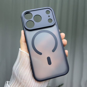 Da cảm thấy Matte TPU PC 13 15 Frosting trường hợp điện thoại cho <span class=keywords><strong>Iphone</strong></span> 17 màu đen cho <span class=keywords><strong>Apple</strong></span> 17 Pro Max <span class=keywords><strong>2025</strong></span> không khí 16 Pro Ins từ tính - Product Image 4