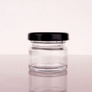 Mini <span class=keywords><strong>pot</strong></span> <span class=keywords><strong>de</strong></span> miel rond <span class=keywords><strong>vide</strong></span>, vente en gros, 1oz, 30ml, 45ml, <span class=keywords><strong>petit</strong></span> <span class=keywords><strong>pot</strong></span> <span class=keywords><strong>de</strong></span> miel en verre avec couvercles - Product Image 2