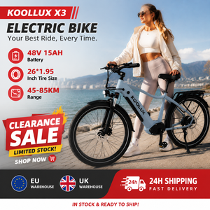 Bicicleta Eléctrica Koolux con Asistencia al Pedaleo, Batería de Litio de 250W 48V 15AH, Cuadro de Aluminio, para Desplazamientos Urbanos, Disponible en Stock en la UE y el Reino Unido - Product Image 2