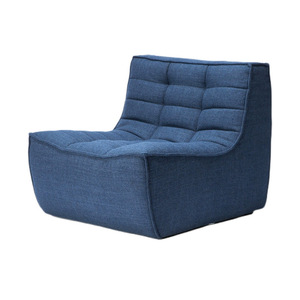 Ensemble de canapés modulaires sectionnels de style belge crème, design moderne et simple, pour petit appartement, villa, sous-sol, salon - Product Image 3