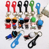 Porte-clés en caoutchouc souple PVC 3D à l'effigie de personnages de dessins animés, vente en gros à prix d'usine, plus de 1000 modèles, vente chaude, assortiment en vrac
