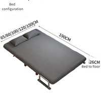 Canapé-lit pliant multifonctionnel en tissu du Moyen Âge, chaise longue confortable à double fonctionnalité, design peu encombrant pour villa
