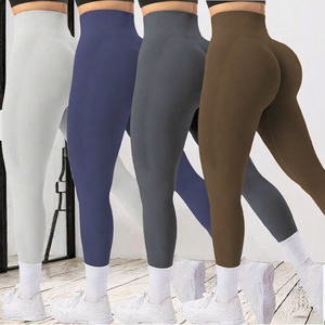 High Waist Yoga <b>Leggings</b> Full Length Fitness Tights Stretchy Breathable Workout Pants for <b>Women</b> - Product Image 2