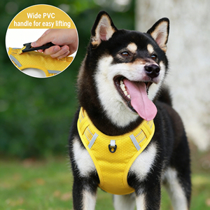 Harnais de luxe personnalisé pour animaux de compagnie, ensemble de harnais et de laisses pour chien, respirant, réfléchissant, tactique, de sécurité, pour chiot, harnais de traction pour chien - Product Image 3