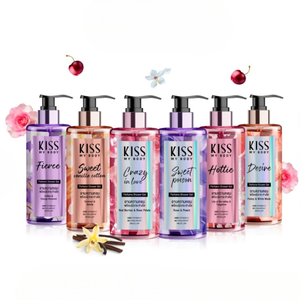 ครีมอาบน้ำน้ำหอม Kiss My Body 6 กลิ่น ขนาด 380 มล. 2-in-1 ทำความสะอาดและบำรุงผิว ผลิตภัณฑ์ผลิตในประเทศไทย - Product Image 1