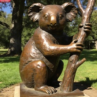 Sculpture de koala grandeur nature en bronze YOUFINE, art réaliste de la faune pour les zoos et les jardins