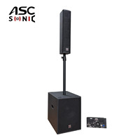 Système de haut-parleurs audio PA colonne compacte auto-alimentée CL45 & CL12A 4x4,5 pouces