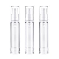 Botella Airless de 10 ml Recargable, Botellas de Plástico Transparente con Bomba para Suero, Envases Cosméticos Ecológicos para Crema de Ojos