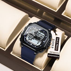<span class=keywords><strong>Poedagar</strong></span> 993 hommes mode Silicone Reloj Hombre Lujo numérique analogique montres pour hommes <span class=keywords><strong>montre</strong></span>-bracelet étanche Quartz <span class=keywords><strong>montre</strong></span> carrée - Product Image 2