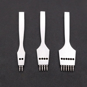 Herramientas de Cuero de Alta Calidad, Nuevo Estilo, con Orificios Redondos de 2/4/6 Puntas, Hechas a Mano - Product Image 3