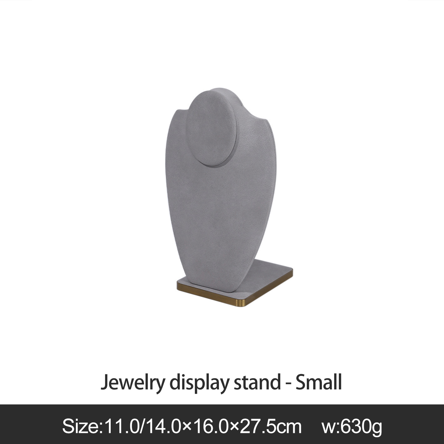 Gray jewelry display stand-small