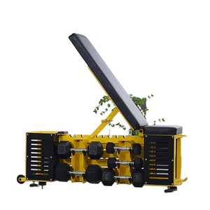 Haltères réglables multifonctionnels pour la salle de sport avec roulettes, boîte de rangement pour haltères Fitness Pro, rack à haltères tout-en-un pour l'entraînement en salle de sport - Product Image 1
