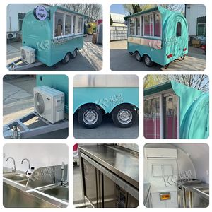 2025 Food Cart Dining Car OEM Base Trailer Catering Food Trailer Food Cart Hot Dog Cart - Product Image 3