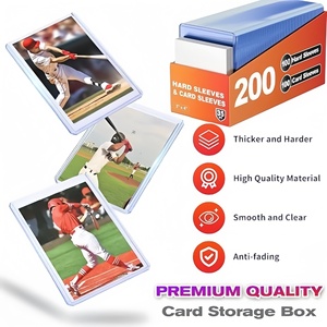 Protège-cartes rigides en PVC transparent 3"x4", épaisseur 1 mm avec fermeture à clip – pour baseball, football, basketball, hockey et plus encore - Product Image 3