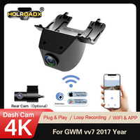 HOLROADX Enregistreur vidéo 4K Plug&Play pour GWM VV7 2017, vision nocturne, enregistrement en boucle, contrôle par application Wifi, capteur G