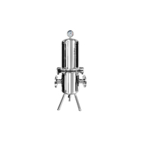 Nouveau boîtier de filtre à gaz Kosma en acier inoxydable 304 316L de 10 pouces, anti-corrosion, avec raccords Tri-clamp/à bride et pieds pour air et vapeur