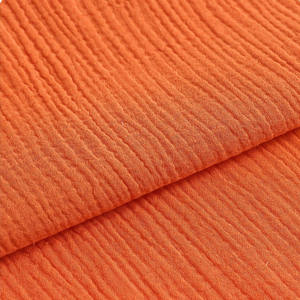 Écologique 100% Coton Crêpe Tissu Tissé Technique Fil Peigné Teint Uni pour Serviette de <span class=keywords><strong>Bain</strong></span> de Bébé Sac de Couchage Canapé Rembourrage - Product Image 5