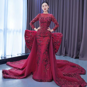ชุดราตรีงานแต่งงานแบบใหม่ ชุดราตรีทรงบอลกาวน์ผ้าออร์แกนซ่า ชุดราตรีทรงบอลกาวน์ผ้าออร์แกนซ่า RSM67566 - Product Image 1