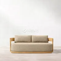 Canapé d'extérieur en teck 2024, mobilier de jardin, chaise longue de patio, table basse, chaise, lit de soleil, canapé Villa Bali, bois naturel du Myanmar