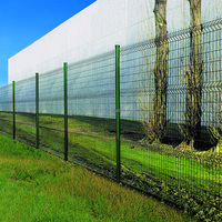 Clôture en treillis métallique 3D fiable anti-corrosion, revêtement PVC, sécurisée, pour centre commercial, clôture de sécurité moderne en acier au carbone pour cour