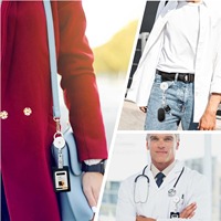 Porte-badge rétractable avec clip pour carte d'identité, fournitures de bureau et scolaires, clips rétractables pour infirmières, porte-clés pour carte d'identité