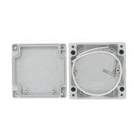 Boîtier de jonction extérieur en aluminium poli Saipwell SP-AG-FA43 100X100X60MM IP66 pour électronique et instruments, boîtier pour PCB