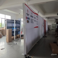 Sistem Stan Aluminium Dua Sisi untuk Display Pusat Perbelanjaan, Dapat Digunakan Kembali, Tanpa Alat, Pemasangan Cepat, Tahan Lama