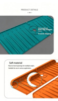 Tapis de protection en silicone écologique pour évier et comptoir, avec drainage rapide, pour cuisine et salle de bain