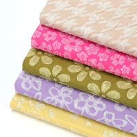 Ensemble de carnets en tissu de qualité supérieure avec motifs floraux texturés, ensemble de papeterie cadeau pour le bureau et l'école