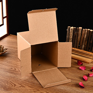 Boîte en papier kraft en gros, boîte cadeau universelle pour bouteille carrée hexagonale, miel, sauce chili, emballage de tasse - Product Image 6