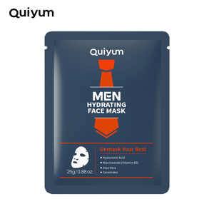 QUIYUM <b>Men</b> Hydrating Facemaks Cool, Hydrating, Moisturizing, <b>Men's</b> Oil Control, Soothing Wholesale FaceMask Sheet 25g - Product Image 1